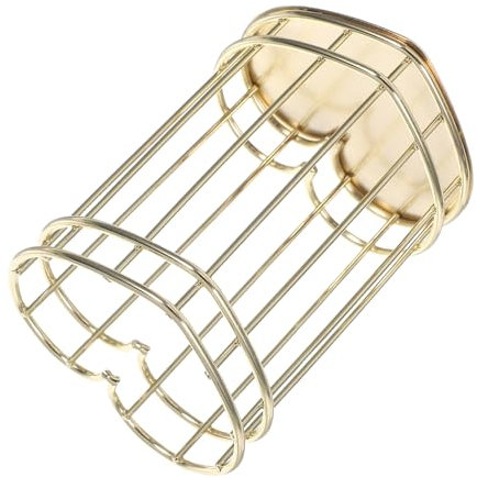 TEHAUX Herzförmiger Pen Container Metall Dekorativer Makeup Pinselhalter Im Nordic Style Eleganter Schreibtisch Organizer Für Kosmetik Und Schreibutensilien Gold