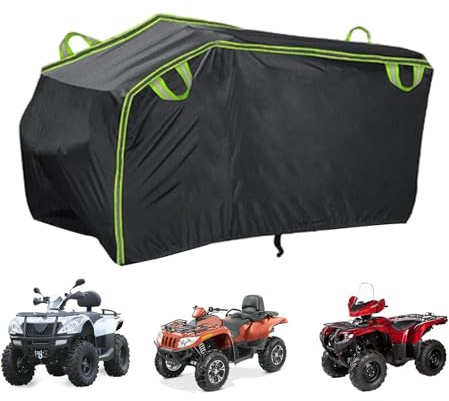 Quad -Deckungs -ATV - Hochleistungswinddichte Quad -Cover - staubdicht Schützen Sie Ihr größtes ATV vor Wasser, Schmutz und Staub mit unserer vollen Abdeckung. Unsere -Abdeckung besteht aus hochwer