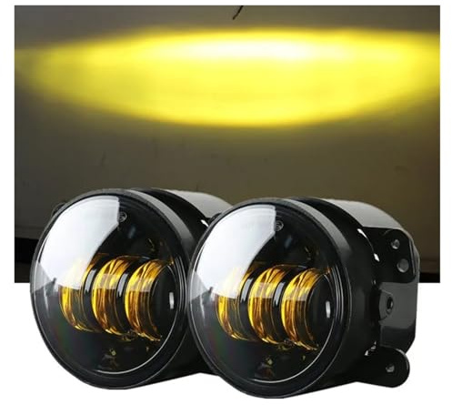 Fendinebbia Fari Fendinebbia A LED Da 4 Pollici, Ambra Giallo 60 W, Fendinebbia Fuoristrada Per Jeep Per Wrangler JK TJ LJ 97-2018 Fari Fendinebbia