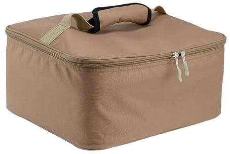 Jlobnyiun Grill Cooker Carrier - Compact Cooking Equipment Holder, Oxford Storage Bag | Durable Picnic Gear Container, Outdoor Stove Cover Organizer, Travel Cooking Case for Campers Kitchen Hiking