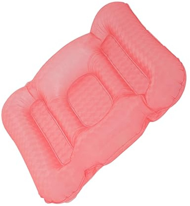 Yardenfun Cojín Hinchable para Bañera con Ventosas Asiento Acolchado para Baño Rellenable con Agua Portátil y Antideslizante para SPA y Ducha