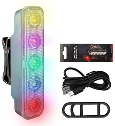 Cycle Rear Light - Cycle Taillights Brake Light | 4 Modes Brake Flashing Lamp Waterproof Signals Safety Taillights for Urban Biking Riding Night Commuting Cycling