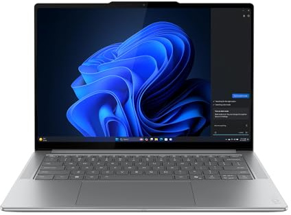Lenovo Yoga Pro 7 Gen 10 – Ordenador Portátil IA Aura Edition 14.5 OLED 3K(Intel Core Ultra 9 285H, GPU Intel ARC 140T, 32 GB RAM, 1 TB SSD, Wi-Fi 7, Win 11 Home) Teclado QWERTY Español - Gris Luna