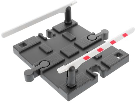 VICASKY Replacement Train Track Accessories Railway Road Block and Pretend Barricade Plaything for Model Railway DIY Railing Barrier for Classic Train