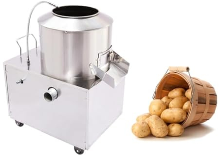 Máquina peladora de patatas comercial, peladora eléctrica de 1500 W y lavadora para uso profesional en cocina