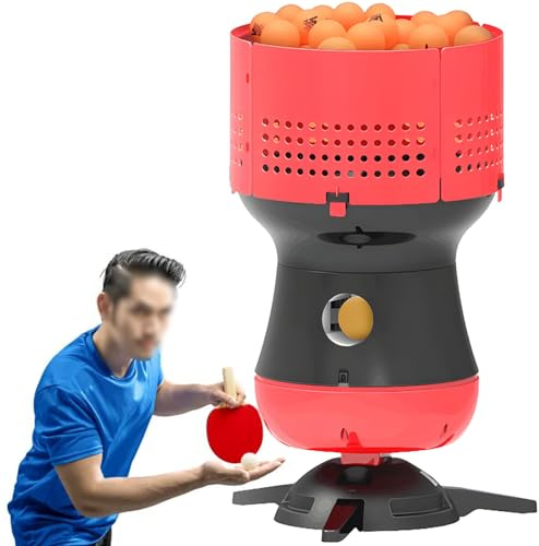 Máquina de servir tenis de mesa de velocidad y frecuencia ajustable, robot de ping pong de fuego rápido con tanque de 90 bolas para ejercicios de ritmo rápido