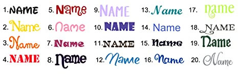 Bügelbild Wunsch Name Text in Flex, Glitzer, Flock, Effekt in Wunschgröße