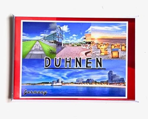 Duhnen Souvenir, Cuxhaven Magnet,Deutschland - Duhnen Kühlschrankmagnet,Cuxhaven Souvenir 0810212