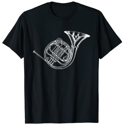 Horn Waldhorn Musik Musiker Geschenk T-Shirt