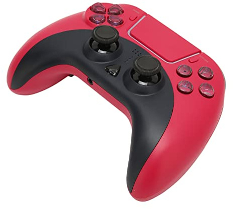 minifinker Wireless Game Controller, 6 Achsen Wireless Game Handle Batterieanzeige 3,5 mm Kopfhöreranschluss 26,2 Fuß Dual Vibration für PC
