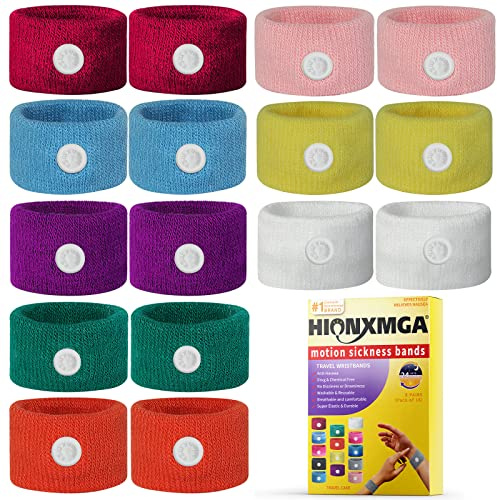 Reisekrankheitsbänder/Akupressur-Übelkeits-Armband gegen Übelkeit, Seekrankheits-Armbänder zur natürlichen Linderung von morgendlicher Übelkeit, Schwindel, Angstzuständen, Reisekrankheit