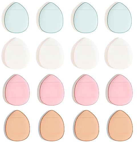 12 Pièces Poudre Puff Triangle Coussin Coussinets Visage Maquillage Réglage Mini Doigt Éponge Brosses Beauté Pour Fondation Correcteur Cosmétique Outil