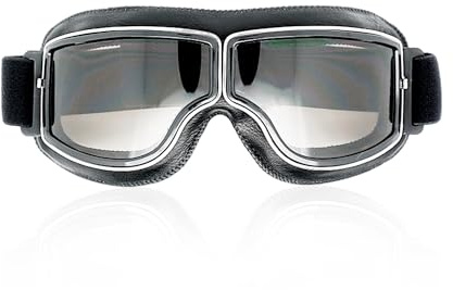 ZBHDEYG 1 par de gafas de moto, gafas de piloto retro, gafas de protección cortavientos, accesorios (marrón)
