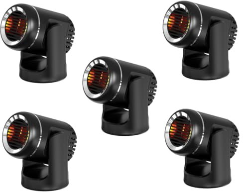 Gatuida 5stücke Multi-funktion Auto Heizlüfter Defroster Für Fahrzeug Verstellbar Kompakt Und Leicht Für Winter Und Camping Sorgt Für Warme Luft Und Frostschutz