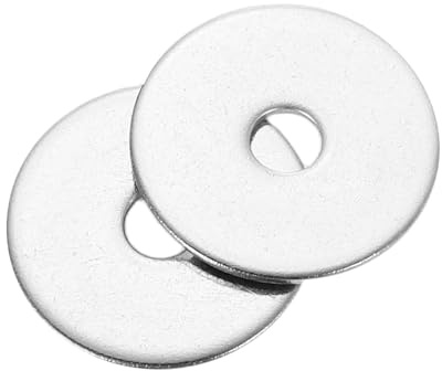 sourcing map M3 Unterlegscheiben, 304 Edelstahl, 3 mm Innendurchmesser x 15 mm Außendurchmesser x 0,8 mm Dicke, für Bolzenschrauben, Fabrikreparatur, Küchen, Geschäfte und Bau im Freien, silberfarben,