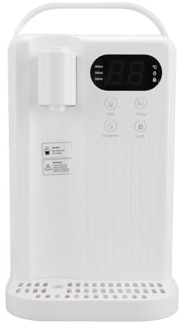 Erogatore Istantaneo di Acqua Calda, Erogatore di Caldaia per Acqua Calda Riscaldamento Rapido con Blocco Bambini per la Casa (Spina UE 220-240 V)