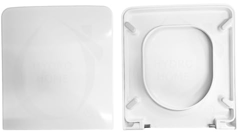 Copriwater Sedile Wc TOUCH 2 E TOUCH 3 DISEGNO CERAMICA Come Originale, In Plastica Termoindurente Avvolgente,Colore Bianco MADE IN ITALY CHIUSURA AMMORTIZZATA