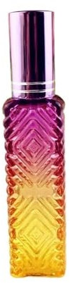 BODOBTF Flacone spray colorato quadrato in vetro da 15 ml per profumo spesso e cosmetico, fiale di vetro ricaricabili (spruzzatore viola)