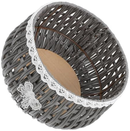 UKCOCO Geflochtener Rattan-pflanzkorb Rund Für Zimmer Und Gartenpflanzen Handgewebt Aus Weide Zum Präsentieren Von Blumen Oder Aufbewahren Von Sukkulenten Natürlicher Look