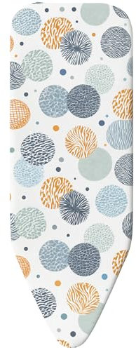 Supersize Smart Fit Ironing Board Cover XL – Fits Extra Large Ironing Boards 145 x 54 cm | Thick Felt Pad | Durable Elastic Fit | Iron Board Cover | Machine Washable | UK Made