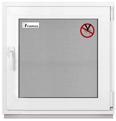 Framex Kellerfenster Weiß BxH: 478 x 400 mm 2 Fach 32 mm (4/24/4) Kleines Fenster Dreh Kipp DIN Links - Premium