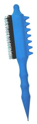 Yunmeryker Teasing Hair Brush Pettine Districante Spazzola per Cotonatura Strumento per Acconciature Presa Comoda Materiale Setole Adatto per Donne Salone Casa, Blu