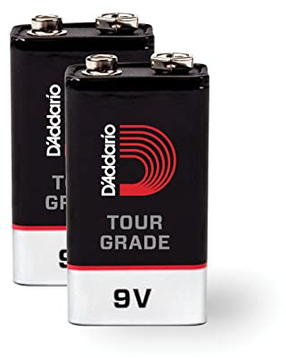 D'Addario Tour-Grade 9-V-Batterie, 2er-Packung