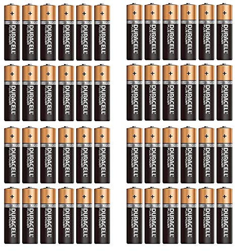 Duracell Plus Power (Duralock) Type de piles alcalines, Lot de 48 (Plastique) AA