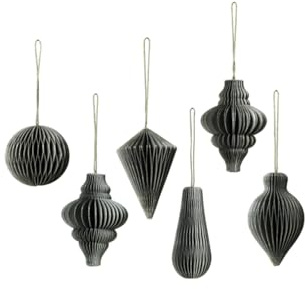 Broste Copenhagen Christmas Mix Papierhänger Thyme Set6