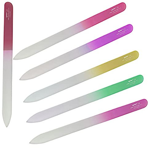 Lima per unghie in vetro per manicure professionale per la cura delle unghie - lime di cristallo, lime per donne accessori per unghie