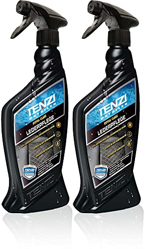 TENZI 2X Premium Lederpflege (600ml) Auto & Motorrad - antistatisch Effekt & für stark verschmutzte Oberflächen, Lederpflege, Autopflege Innenraum, Kunstleder, Echtleder, Naturleder Interior Pflege