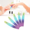 Limas de Uñas 80/100/150/180/240, Disponibles en Cinco Tamaños Profesional Half Moon Bilateral Herramientas de Cuidado de Uñas Lavables de Doble Cara Limas de Manicura Y Pedicura(80/80)
