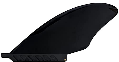 saruSURF 5.5 US Box Center fin Safety Flex Soft Replacement Longboard SUP Stand up Paddleboard River Surf Whitewater AIR7 (Black)