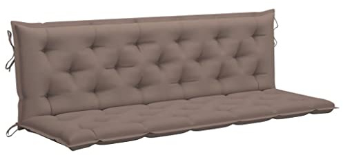 INLIFE Auflage für Hollywoodschaukel Taupe 180 cm Stoff
