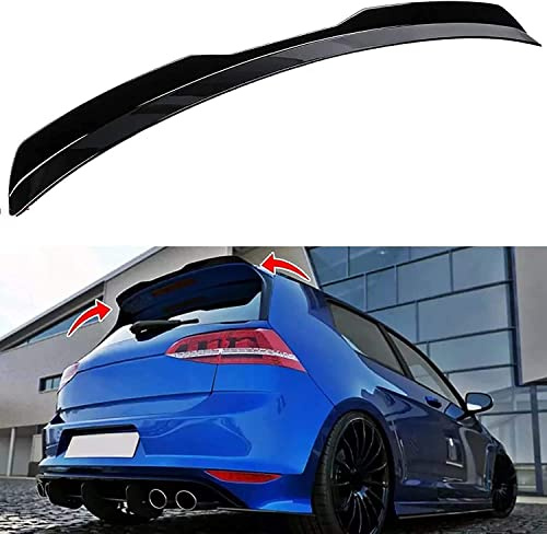 REXGEL Voiture Becquets Arrière ABS pour VW Golf 7 MK75 VII GTI R Line/Golf 7 GTI R GTD Max 2014-2019 Aileron D'aile De Coffre Arrière Couvercle Aileron Wing Modifié Accessoires