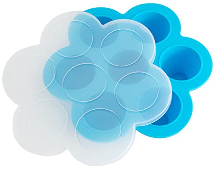 ZLKSKER Egg Bites Silicone Mold for 5, 6, 8 qt Instant Cooker, Pressure Cooker, Food Storage Container with Lid, Freezer Tray (Silicone/Large)