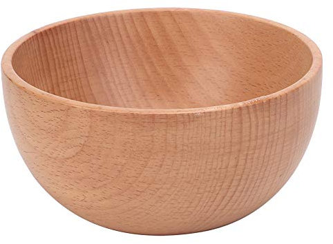 Bol En Bois, Bol De Service En Bois, Bol à Salade Rond, Bol à Collation, Bol à Soupe, Vaisselle Japonaise, Ustensiles De Cuisine Pour la Cuisine à Domicile(12 * 6cm)