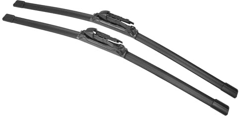 X AUTOHAUX 2pcs 22+21 Silicone Front Windshield Wiper Blade for Smart Fortwo 2007-2015 Windscreen Wiper OE Replacement Set All-Seasons Pinch-Tab