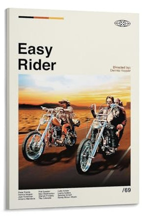 Easy Rider, klassische Kult-Filmposter, Filmposter, coole Kunstwerke, Malerei, Wandkunst, Leinwanddrucke, hängende Bild-Poster, 20 x 30 cm, 15 Stück