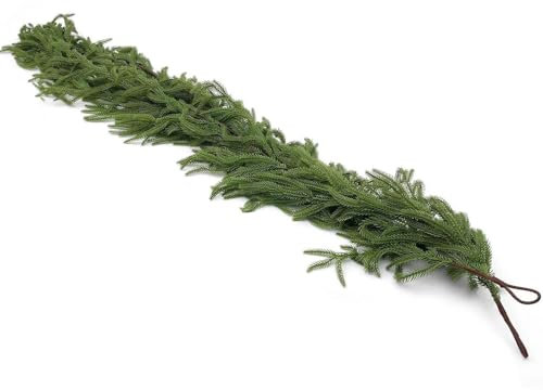 Weihnachtsgirlande, künstliche grüne Girlande, -Dekoration, Weihnachtsdekoration, Kamindekoration für Kaminsims, Treppengeländer, Tische für Zuhause, Geschäft