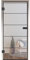 HORI Loft Glastür aus ESG-Sicherheitsglas: Modernes Rechteckiges Design Glastür Innentür für Wohnräume als stilvoller Raumteiler oder Raumtrenner – Unsere Hochwertige Tür aus Klarglas 1972 x 834 mm