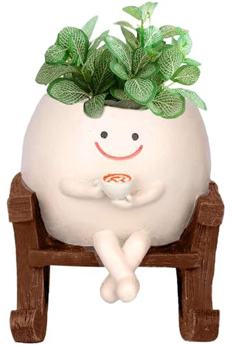 BDHYYM Macetas colgantes sonrientes, columpios divertidos