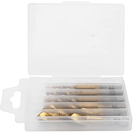 Mavaol 3 piezas todo en herramienta de taladro, acero de alta velocidad, apertura en forma de X, marcas grabadas, corrosión, para roscado y perforación profesional