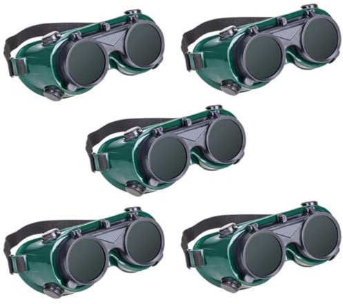 DOITOOL 5piezas Gafas De Soldar Lentes Protectoras De Equipo De Protección Para Soldar Para Soldadores Trabajos De Soldadura