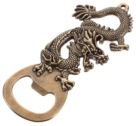 MOKKHNB Apribottiglie Manuale a Forma Di Drago in Ottone, Apriscatole Vintage Per Birra e Bibite Gassate, Apribottiglie Per Casa e Bar, Accessorio Multifunzionale Per Feste