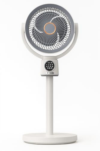 Generico Ventilatore a Piantana Silenzioso con USB, Timer 3/6/9h, Oscillazione 140°, 5 Velocità, Altezza Regolabile – Ultra Silenzioso per Casa e Ufficio.