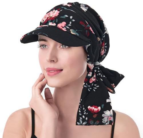 XYIYI Flower Chemo Headwear for Womens Cancer Patients, Head Scarf Chemotherapy Headwraps Hat