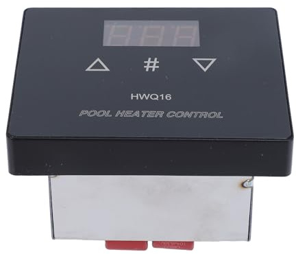 Panneau de Thermostat de Piscine électrique Affichage Numérique à écran Tactile 220V, 3-54KW Panneau de Commande de Chauffage de Piscine pour Bain à Remous Spa, Contrôleur de