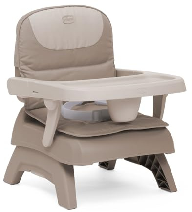 Chicco Bento Rehausseur de Chaise pour Enfants, 6-36 Mois, Siège Repas Rehausseur de Table, Portable, Hauteur Réglable, Plateau Amovible, Fermeture Compacte, Coussin Doux Amovible, Lavable en Machine