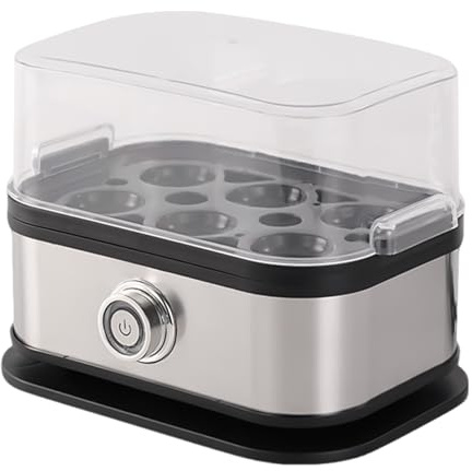 Cuocitore Uova,Cottura Elettrica con Coperchio Trasparente | Cuociuova con Spegnimento Automatico | Ideale per Uova alla Coque, Omelette e - Utilizzo in Cucina, Casa, Appartamento,